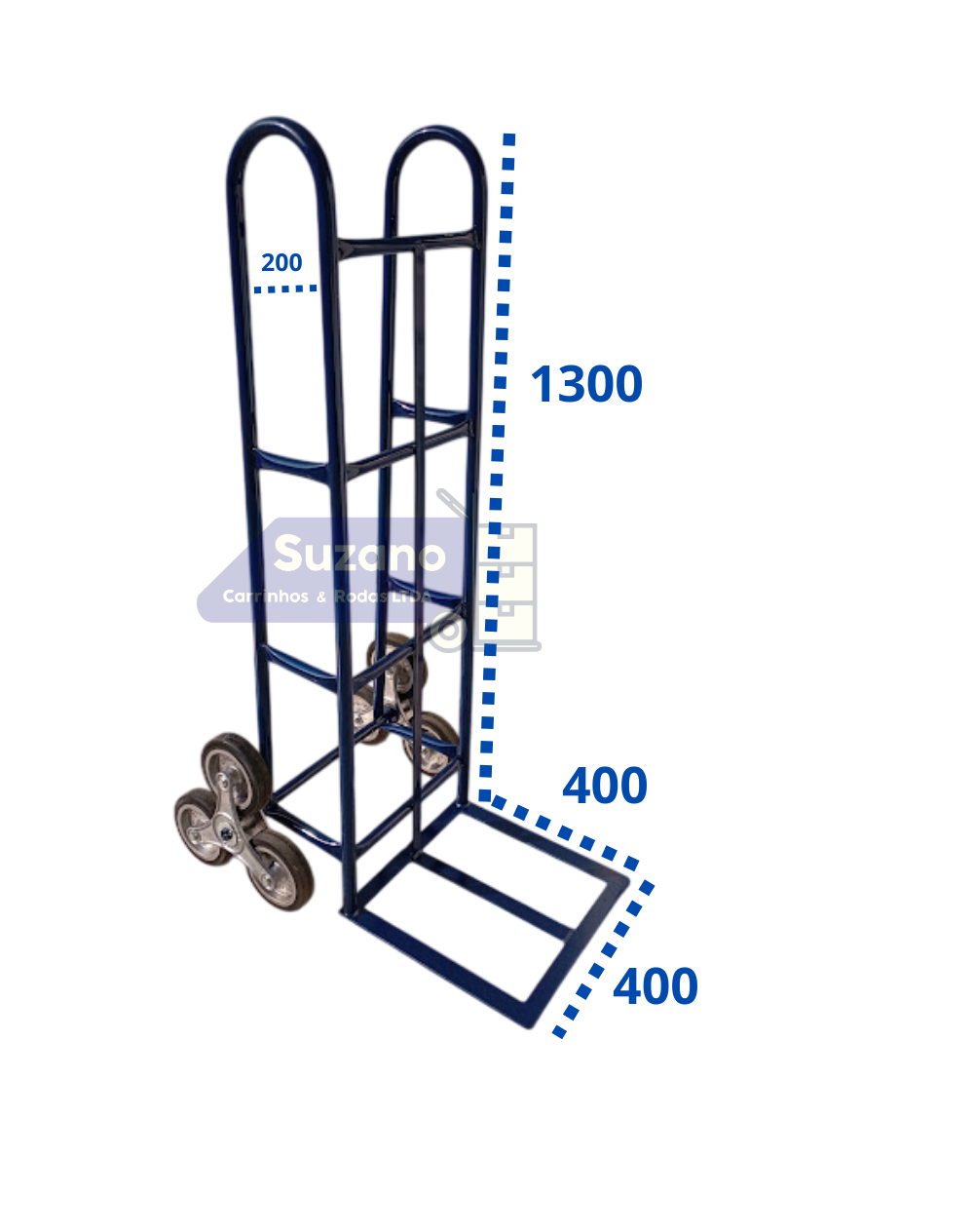 SCR00321 CARRO ARM 1300 X 400 X 400 X 250 KG RODA ESTRELA ALUM - ESCADA